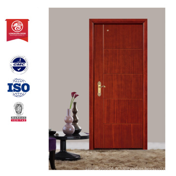 Porte chinoise Porte intérieure en bois simple et simple en acier inoxydable pour portes d&#39;hôtel